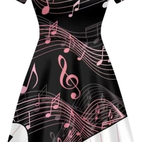 Dresses & Skirts - Women Tank Dress Polyester V-Neck Short Sleeve Midi Casual Beach Wear